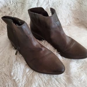 White Mountain Brown Ankle Booties